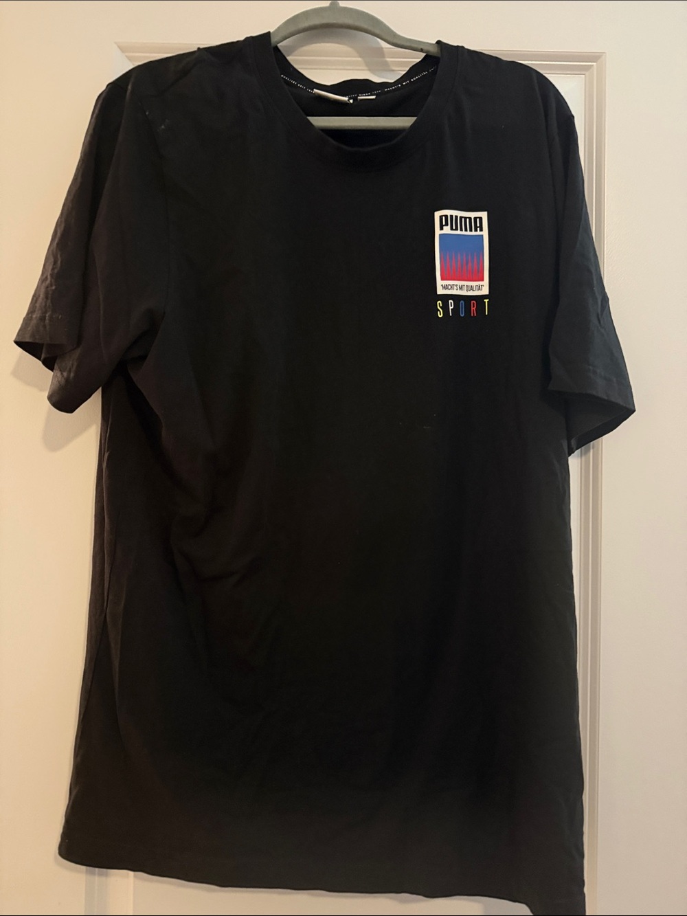 Puma Black Short-Sleeve Sport Graphic Tee